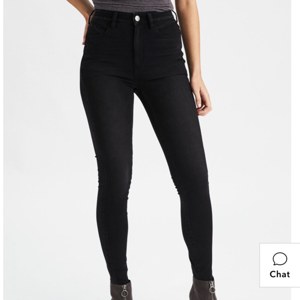 Black AMERICAN EAGLE JEGGINGS